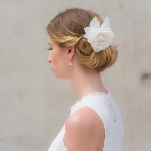 Bridal Silk Flower Rose Millinery Leaves Wedding..